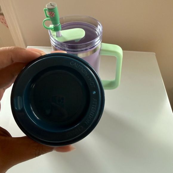 Colorful Cup Trio - Purple, Peach, Teal - Picture 4 of 5